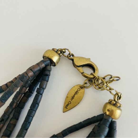 Coldwater creek multi strand multi color chip necklace brown white - Picture 3 of 5